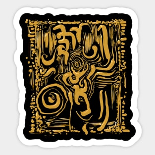 Aztec pattern - archeology design Sticker